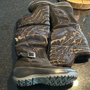 Pajar Black Quilted Winter Boots